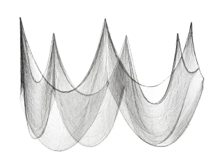 Pavučina černá 0,72 x 9,8 m