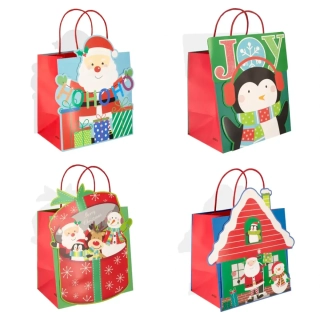 Dárková taška - Dětské kreslené Vánoce