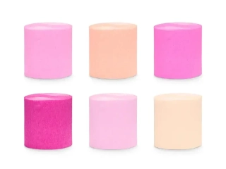 Sada krepových pásek růžová 5 cm x 10 m