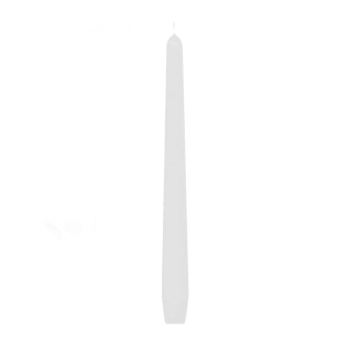 Dlouhá svíčka bílá 24 cm