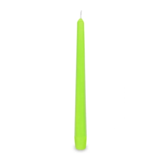Dlouhá svíčka světle zelená 24 cm