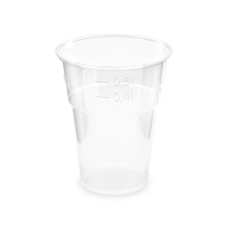 Plastové kelímky průhledné 500 ml - 10 ks