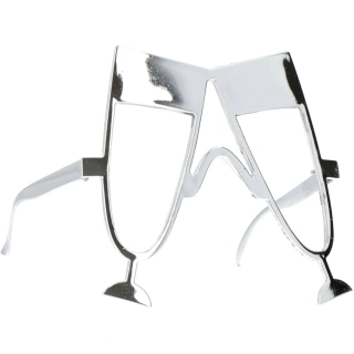 Party brýle - stříbrné sklenky šampaňského