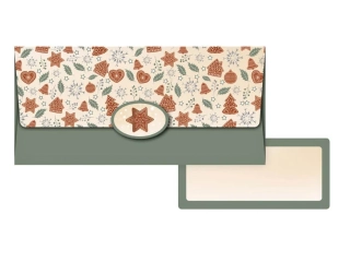 Vánoční obálka na peníze perníčky