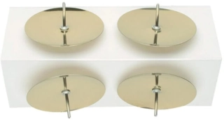 Držáčky na svíčky zlaté 4 cm 4 ks