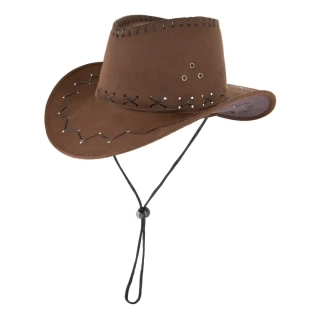 Kovbojský hnědý klobouk