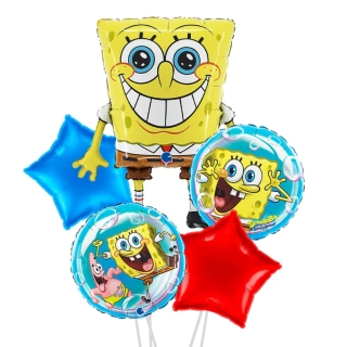 Sada fóliových balonků Sponge Bob 5 ks