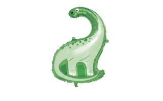 Fóliový balonek zelený dinosaurus Brontosaurus 85 cm