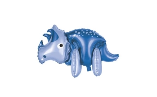 Fóliový stojící balonek fialový dinosaurus 88 cm