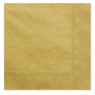 Papírové ubrousky zlaté 20 ks