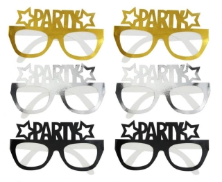 Papírové brýle Party 6 ks