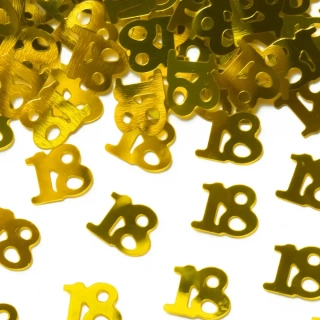 Konfety zlaté 18. narozeniny