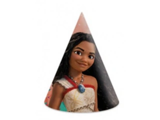 Papírové čepičky Vaiana 6 ks