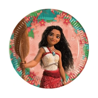 Papírové talíře Vaiana 23 cm - 8 ks