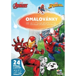 Omalovánky se samolepkami Avengers