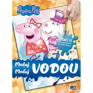 Maluj vodou - omalovánky malé Prasátko Peppa
