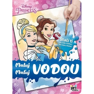 Maluj vodou - omalovánky malé Disney Princezny