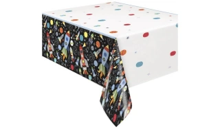 Plastový ubrus Vesmír rakety 137 x 213 cm