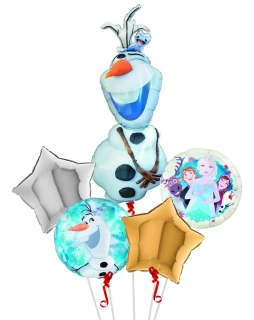 Sada foliových balonků Olaf - 5 ks