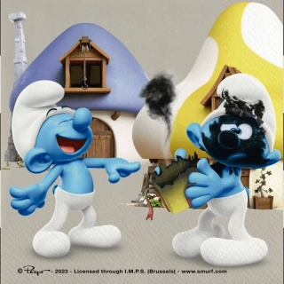 Papírové ubrousky Šmoulové 20ks