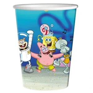Papírové kelímky Sponge Bob 250ml - 8ks