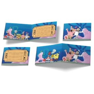Party pozvánky Sponge Bob 6ks