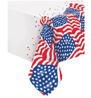 Plastový ubrus USA 137 x 214 cm
