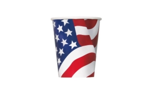 Papírové kelímky USA 8 ks