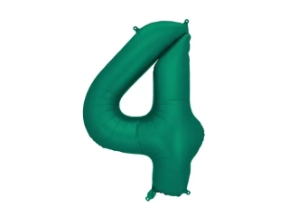 Foliová číslice - tmavě zelená 4 - 86 cm