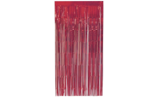 Červený party závěs 100 x 200 cm