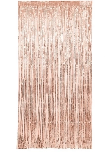 Rosegold party závěs 100 x 200 cm
