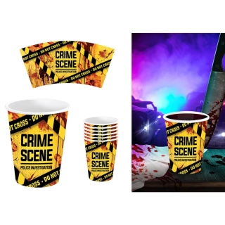 Papírové kelímky Crime Scene 6 ks