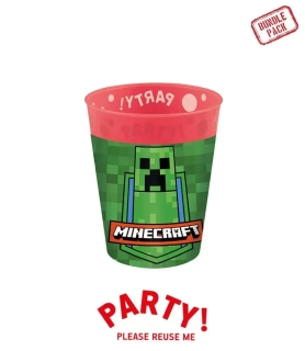 Plastové kelímky Minecraft znovupoužitelný 250ml - 4ks