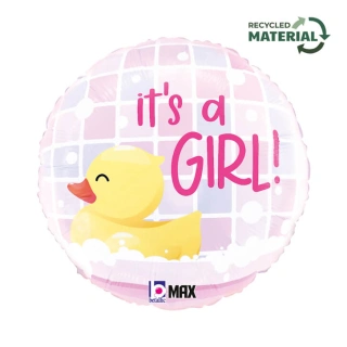 Fóliový balónek kulatý Its a Girl 46 cm