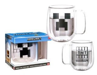 Hrnek Minecraft - skleněný