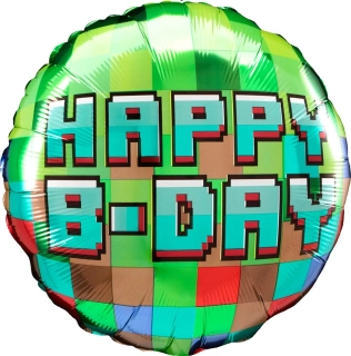 Foliový balonek Game On Happy B-day 43 cm