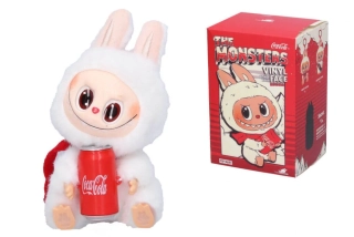 Labubu plyšová postavička Coca Cola 15 cm