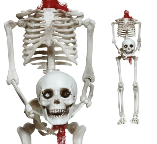 Závěsná halloweenská dekorace kostlivec bez hlavy 37 cm