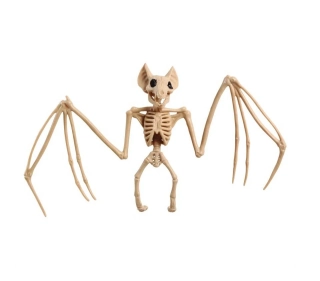 Halloweenská dekorace kostra netopýra 30 cm