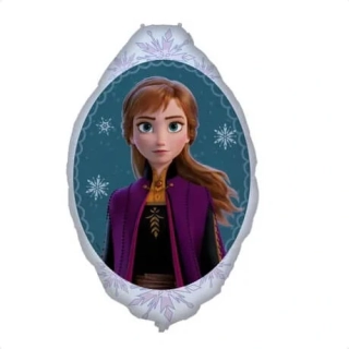 Foliový balonek zrcadlo Frozen - Anna 90 cm