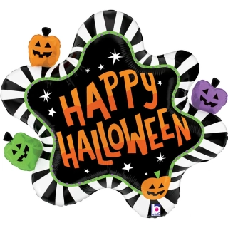 Fóliový balónek dýně Happy Halloween 79 cm
