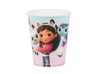 Papírové kelímky Gábinin kouzelný domek ve filmu 250ml 6ks