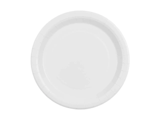 Papírové talíře bílé 23 cm 6 ks