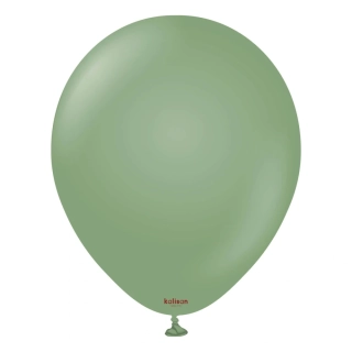 Dekorační balonky Retro eukalyptově zelená 30 cm/12" 100 ks