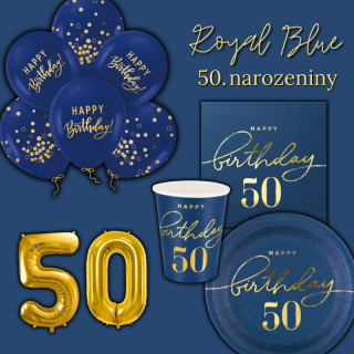 Dekorační sada 50. narozeniny Royal Blue