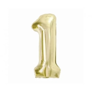 Fóliová číslice - šampáň 1 - 85 cm