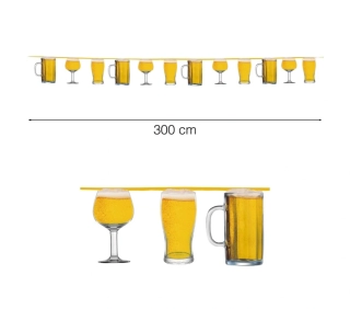 Party girlanda Pivo 3 m