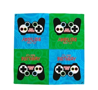 Papírové ubrousky Herní ovladač Leveled up 33 x 33 cm - 20 ks