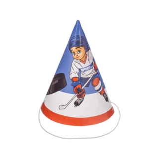 Papírové čepičky Hokejový sen 6 ks