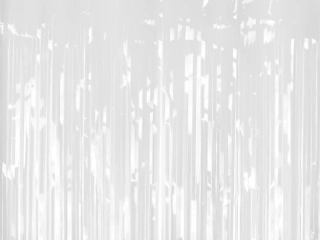 Metalický party závěs bílý 100 × 200 cm